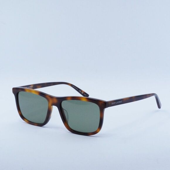 NEW SAINT LAURENT SL501 003 HAVANA GREEN SUNGLASSES - Picture 1 of 11